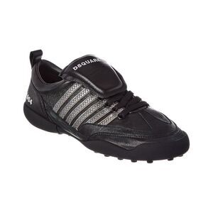 Dsquared2 Soccer Leather Sneaker, Black